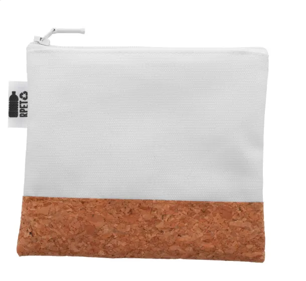 CreaBeauty Cork S RPET personalizirana toaletna torbica Bijela Prirodna