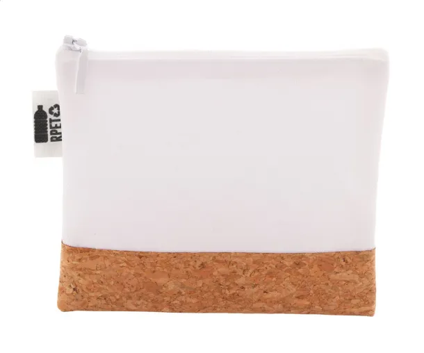 CreaBeauty Cork S RPET personalizirana toaletna torbica Bijela Prirodna