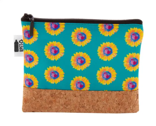 CreaBeauty Cork S RPET custom cosmetic bag Black Natural