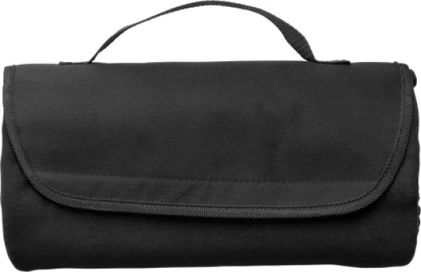  HELGA  Fleece (165 g/m²) travel blanket Crna