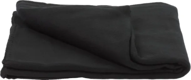  HELGA  Fleece (165 g/m²) travel blanket black