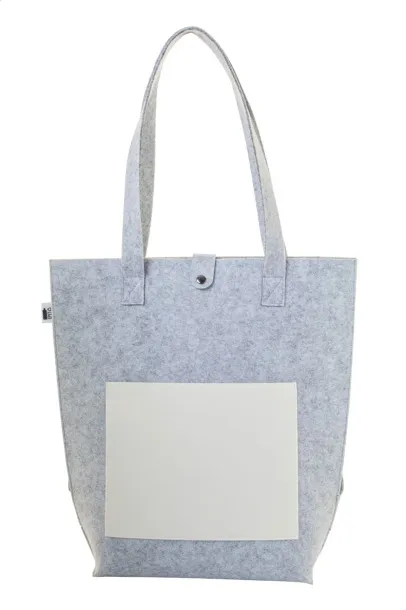 CreaFelt Toteback custom RPET shoulder bag White Grey