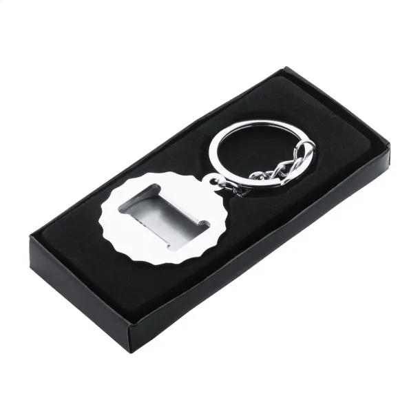 Bubly bottle opener keyring Silver