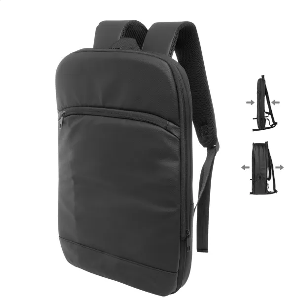 Kasier RPET vodootporni proširivi ruksak za 15" laptop Crna