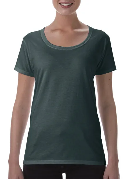  Softstyle® ženska kratka majica s dubokim izrezom - Gildan Dark Heather