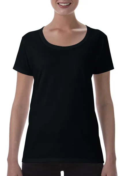  Softstyle® Ladies' Deep Scoop T-Shirt - Gildan Black
