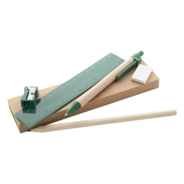 Monoli stationery set Green Natural