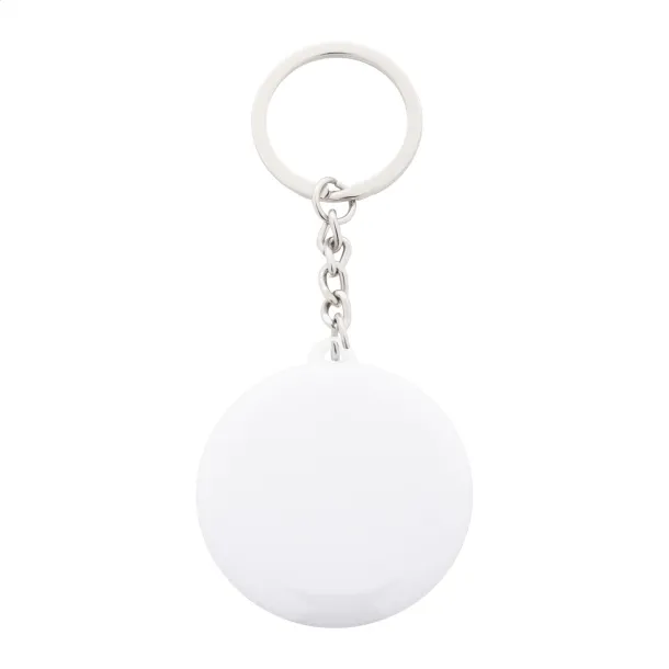 KeyBadge Mini pin button keyring White