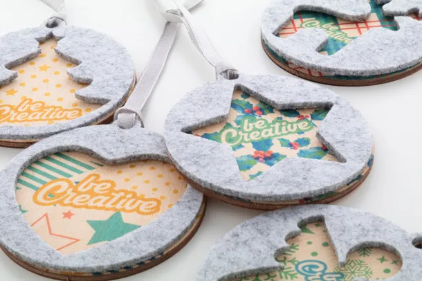 CreaFelt Tree personalizirani ukras za Božićno drvce, Božićno drvce Siva