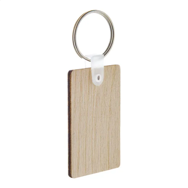 Woody D keyring Natural