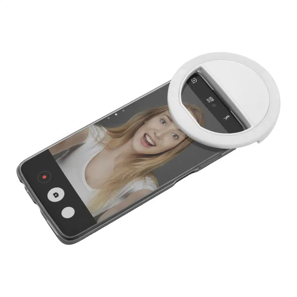 Radiance svjetlo za selfie izrađeno od recikliranog ABS-a (RABS) Bijela