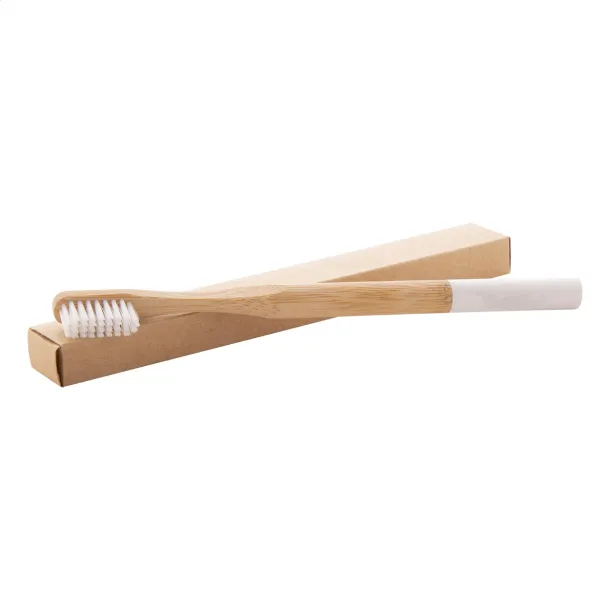 ColoBoo bamboo toothbrush White Natural