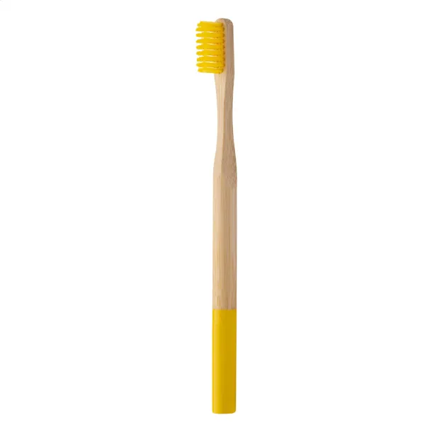 ColoBoo bamboo toothbrush Yellow Natural