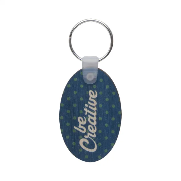 Woody B keyring Natural