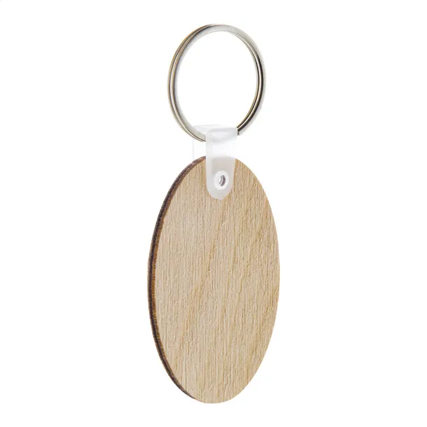 Woody B keyring Natural