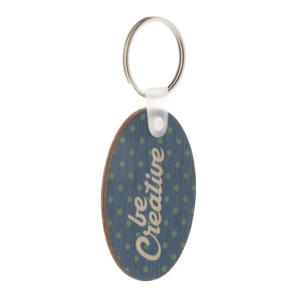 Woody B keyring Natural