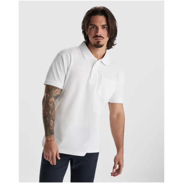 Centauro Premium short sleeve unisex polo - Roly Marl Grey