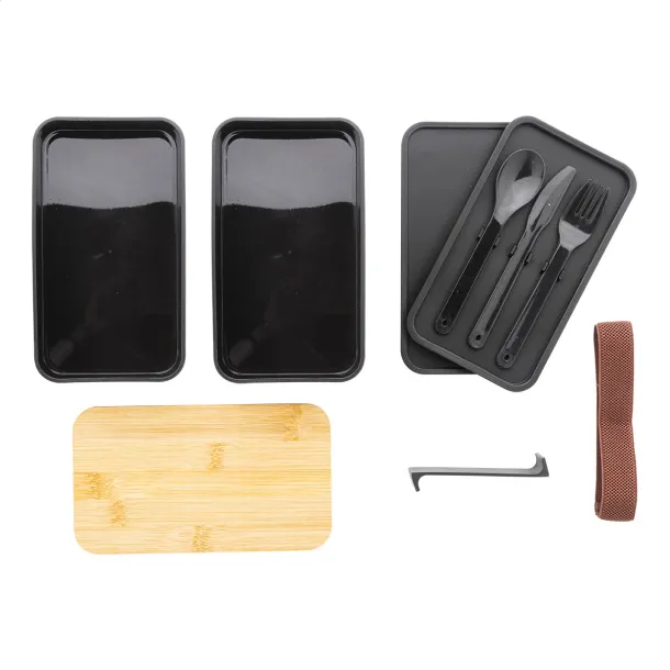 Satay lunch box Black
