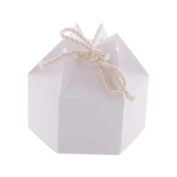 CreaBox HexaCord S hexagonal gift box Bijela