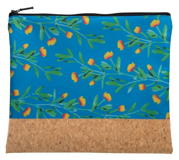 CreaBeauty Cork L custom cosmetic bag Black Natural