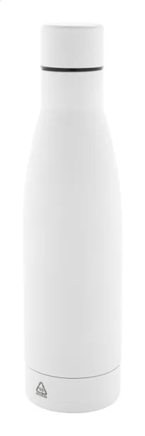 Rubbar recycled stainless steel bottle White