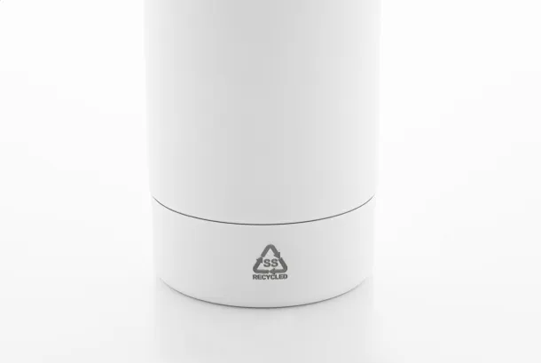 Rubbar recycled stainless steel bottle White