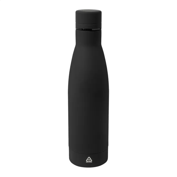 Rubbar recycled stainless steel bottle Black