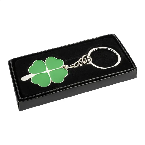 Lucky keyring Green Silver