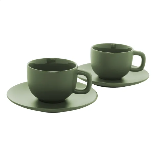 Caturra Plus cappuccino cup set Green