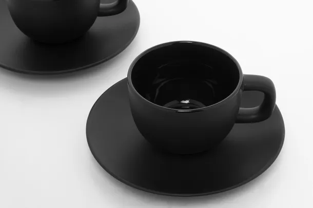 Caturra Plus set šalica za cappuccino Crna