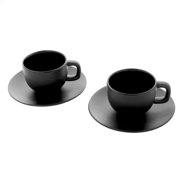 Caturra Plus set šalica za cappuccino Crna