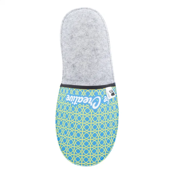 CreaFelt Slip custom RPET slippers White Grey