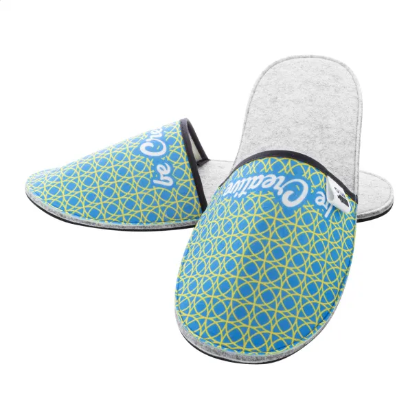 CreaFelt Slip custom RPET slippers White Grey