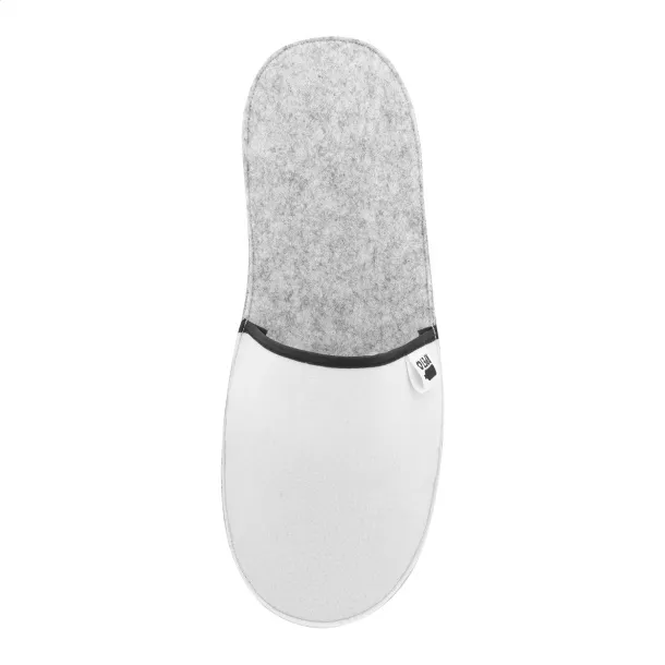 CreaFelt Slip custom RPET slippers White Grey