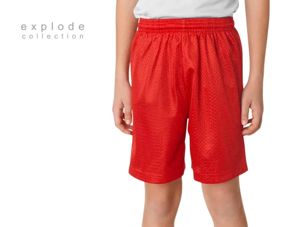 SPORTY KIDS kid’s sports shorts - EXPLODE Red