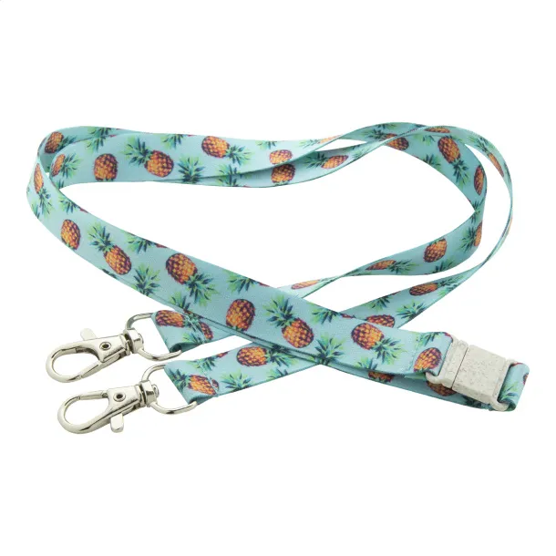 Subyard 15 Double Safe Eco custom sublimation 15 mm Double Safe Eco lanyard White