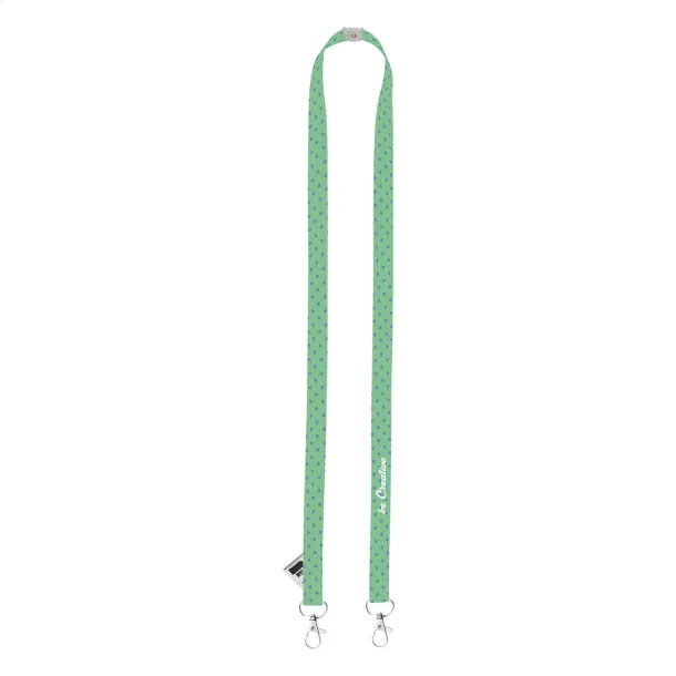 Subyard 15 Double Safe Eco custom sublimation 15 mm Double Safe Eco lanyard White