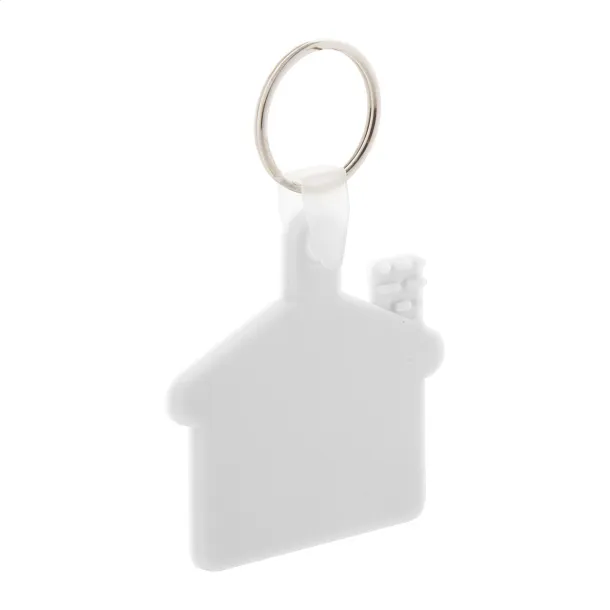 Cottage keyring White
