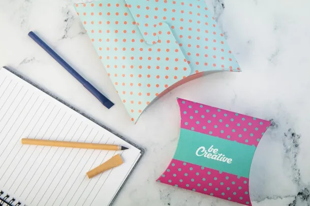 CreaBox Pillow Lock M Personalizirana kutija u obliku jastuka Bijela