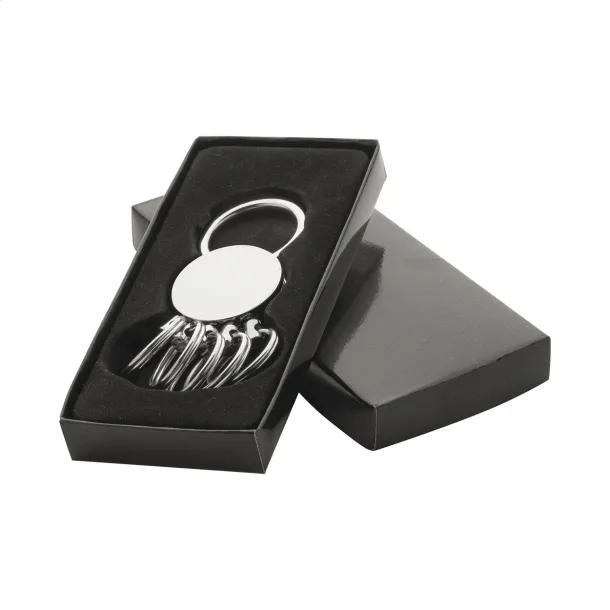 Cinco keyring Silver