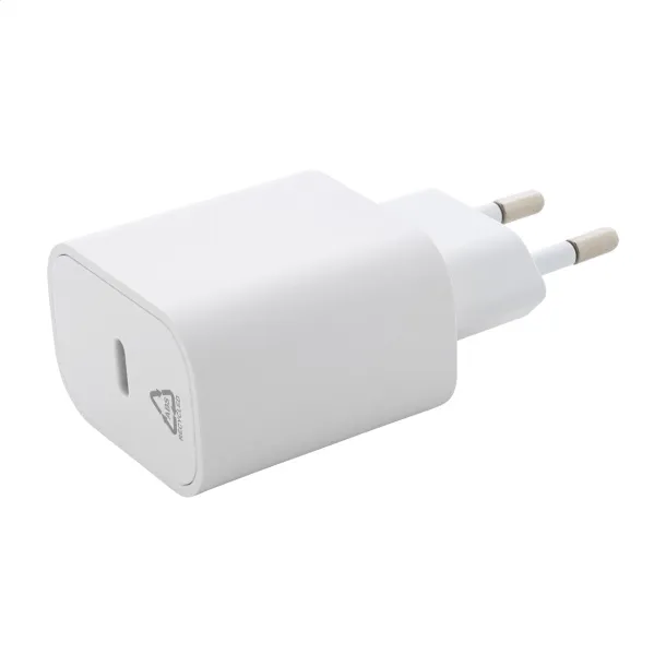 Recharge Solo Reciklirani ABS zidni punjač Bijela