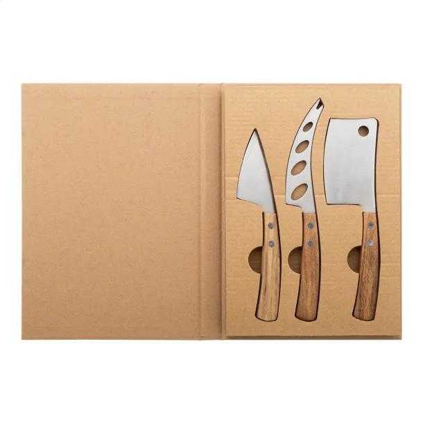 Fontina cheese knife set Natural