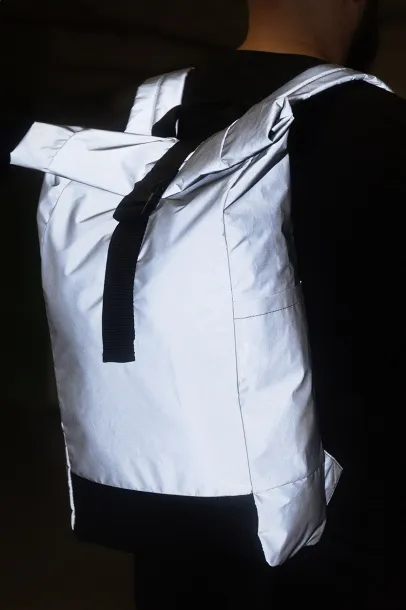 Lumiroll reflective RPET backpack Silver