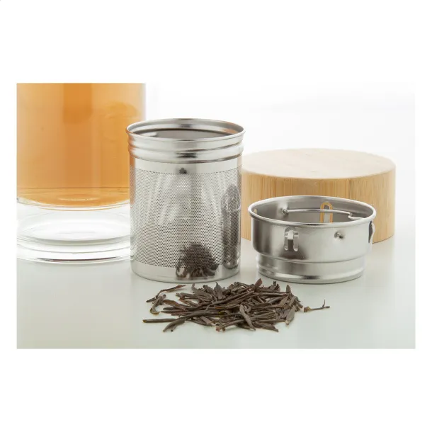 Andina glass thermo bottle Transparent Natural