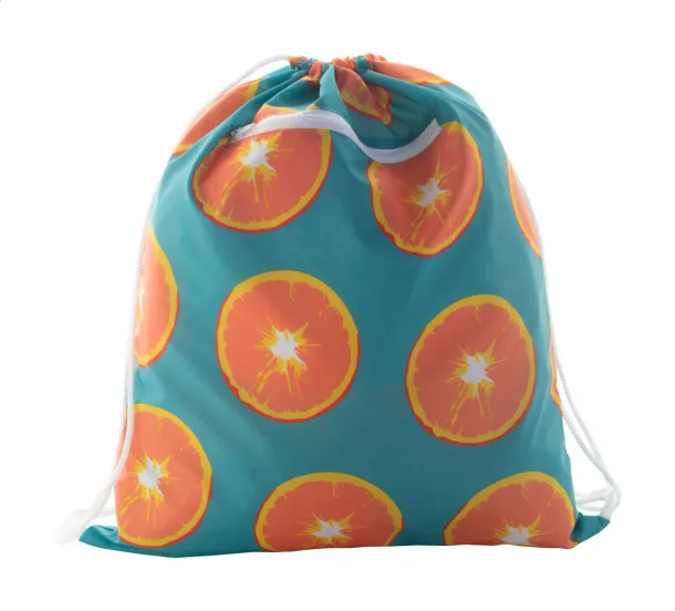 CreaDraw Zip custom drawstring bag White