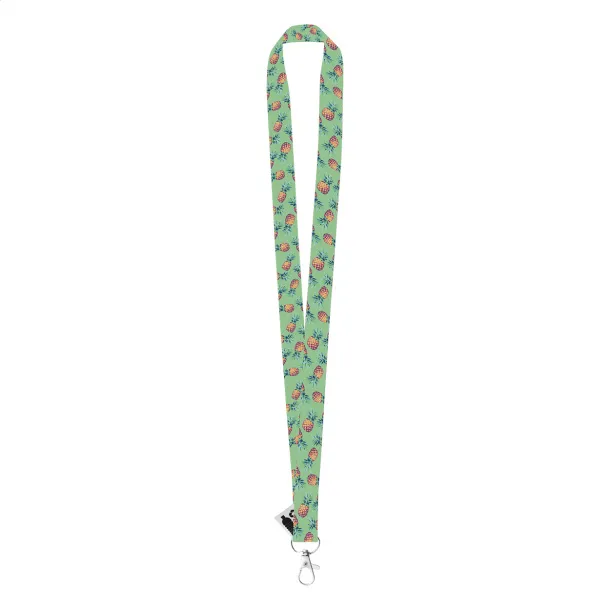 Subyard A RPET custom sublimation lanyard White