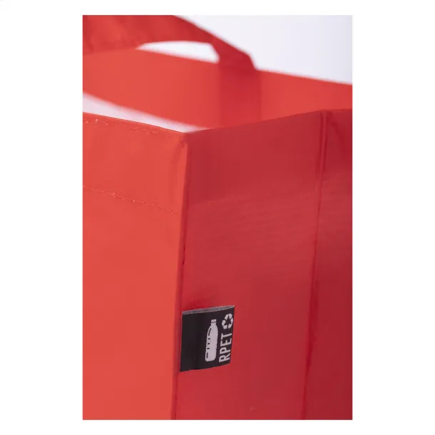 Laster shopping bag Red
