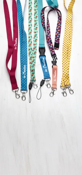 Subyard A custom sublimation lanyard White