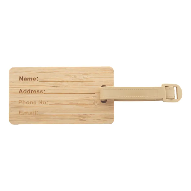 Jakarta luggage tag Natural