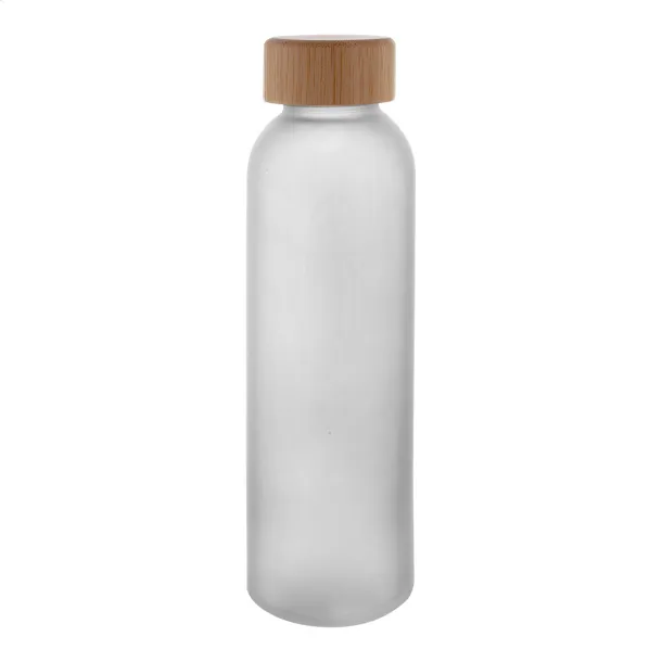 Cloody glass sport bottle frosted white